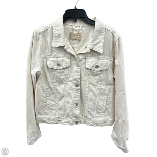 Jacket Denim By We The Free In Cream Denim, Size: Xl