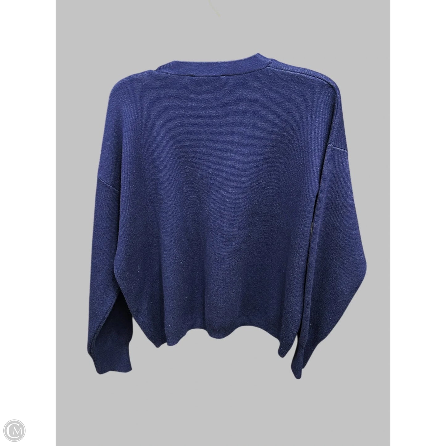 Sweater Cardigan By Philosophy In Navy, Size: L