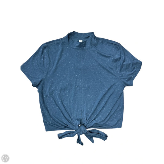 Athletic Top Short Sleeve By Lululemon In Blue, Size: 6