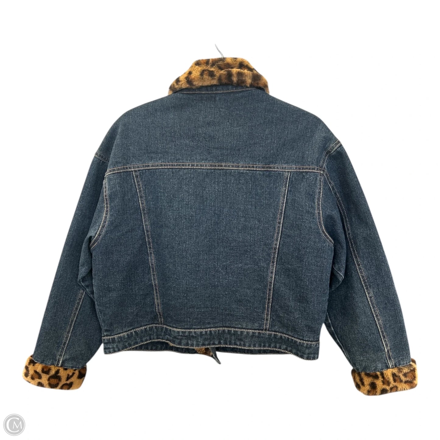 Jacket Denim By Clothes Mentor In Blue Denim, Size: L