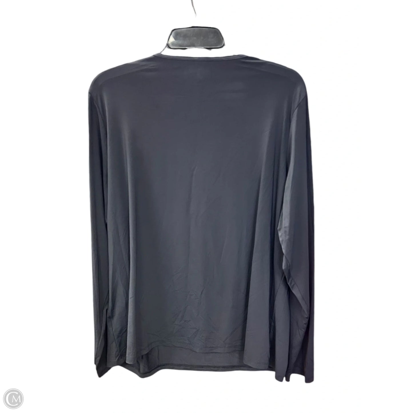 Athletic Top Long Sleeve Crewneck By Lands End In Black, Size: 1x