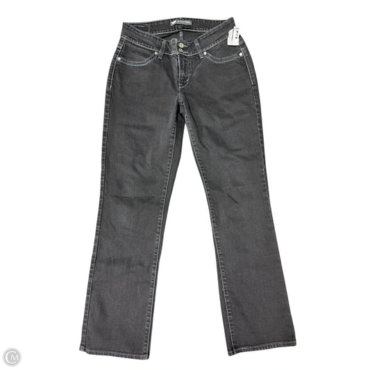 Jeans Straight By Levis In Black Denim, Size: 10