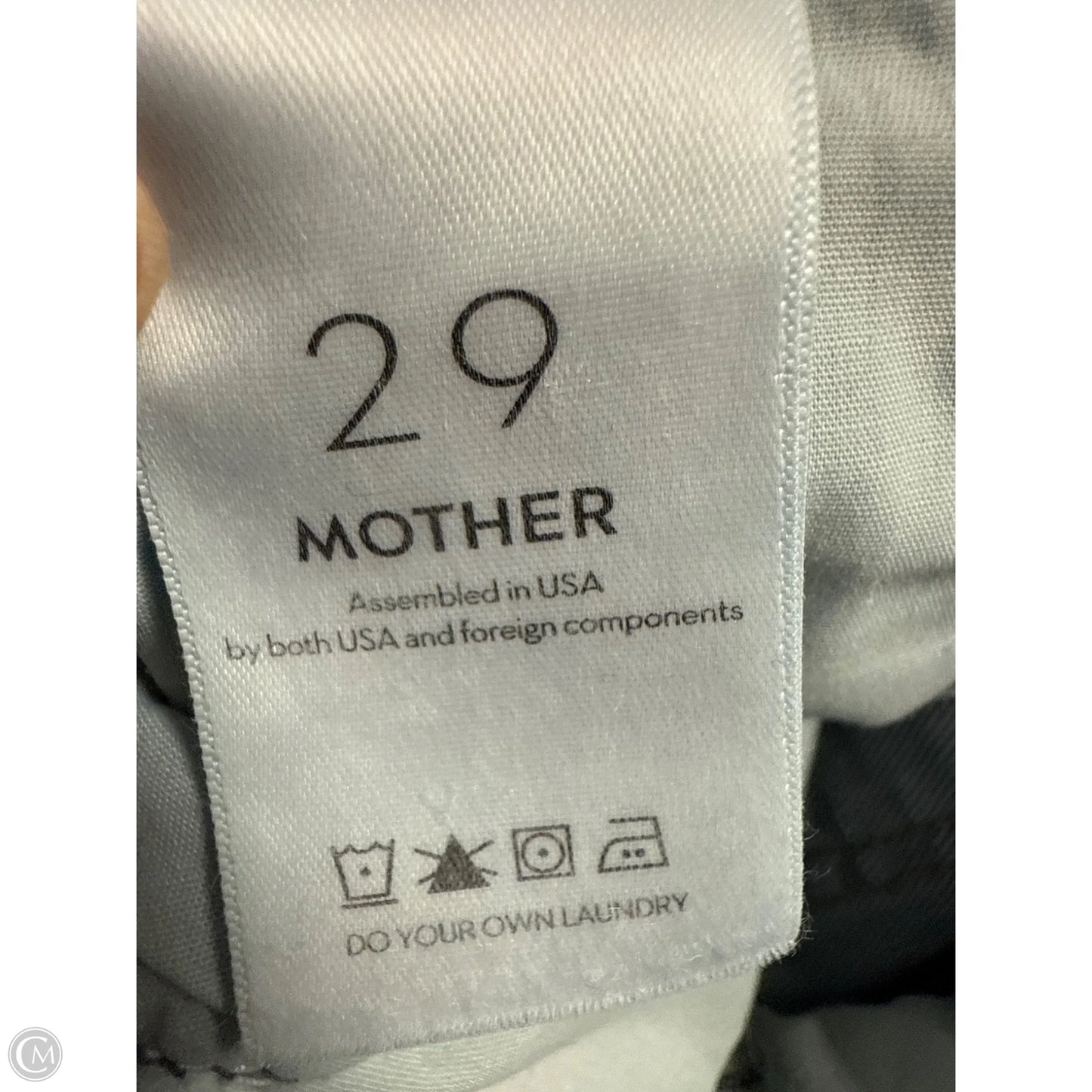 Jeans Straight By Mother In Blue Denim, Size: 8