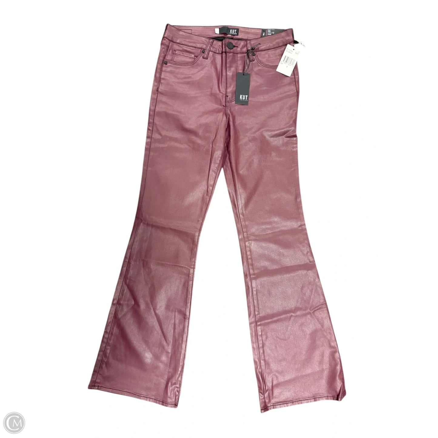 Jeans Flared By Kut In Maroon, Size: 6
