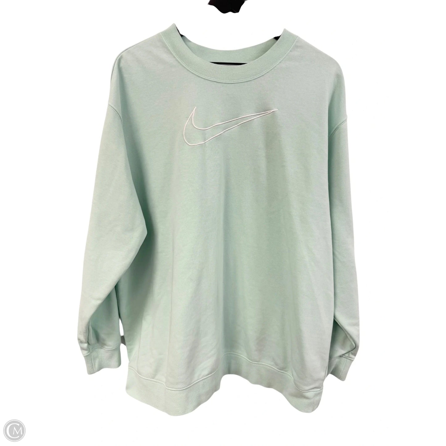 Sweatshirt Crewneck By Nike Apparel In Green, Size: 1x