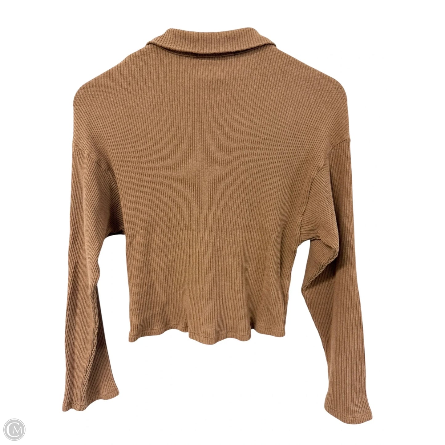 Top Long Sleeve By Project Social Tee In Brown, Size: Xs