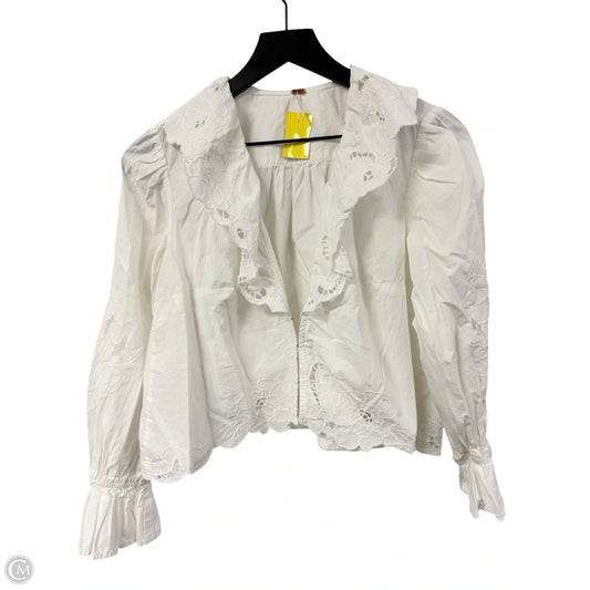 Blouse Long Sleeve By Free People In White, Size: Xs