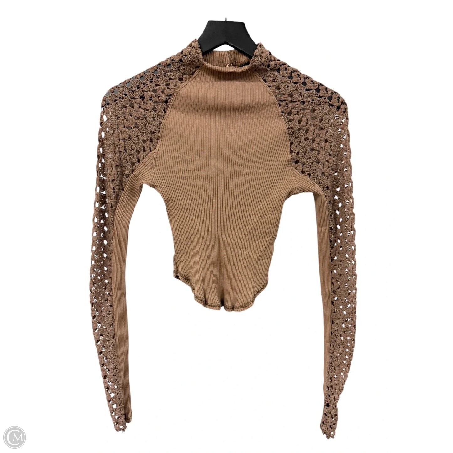 Top Long Sleeve By Free People In Brown, Size: Xs