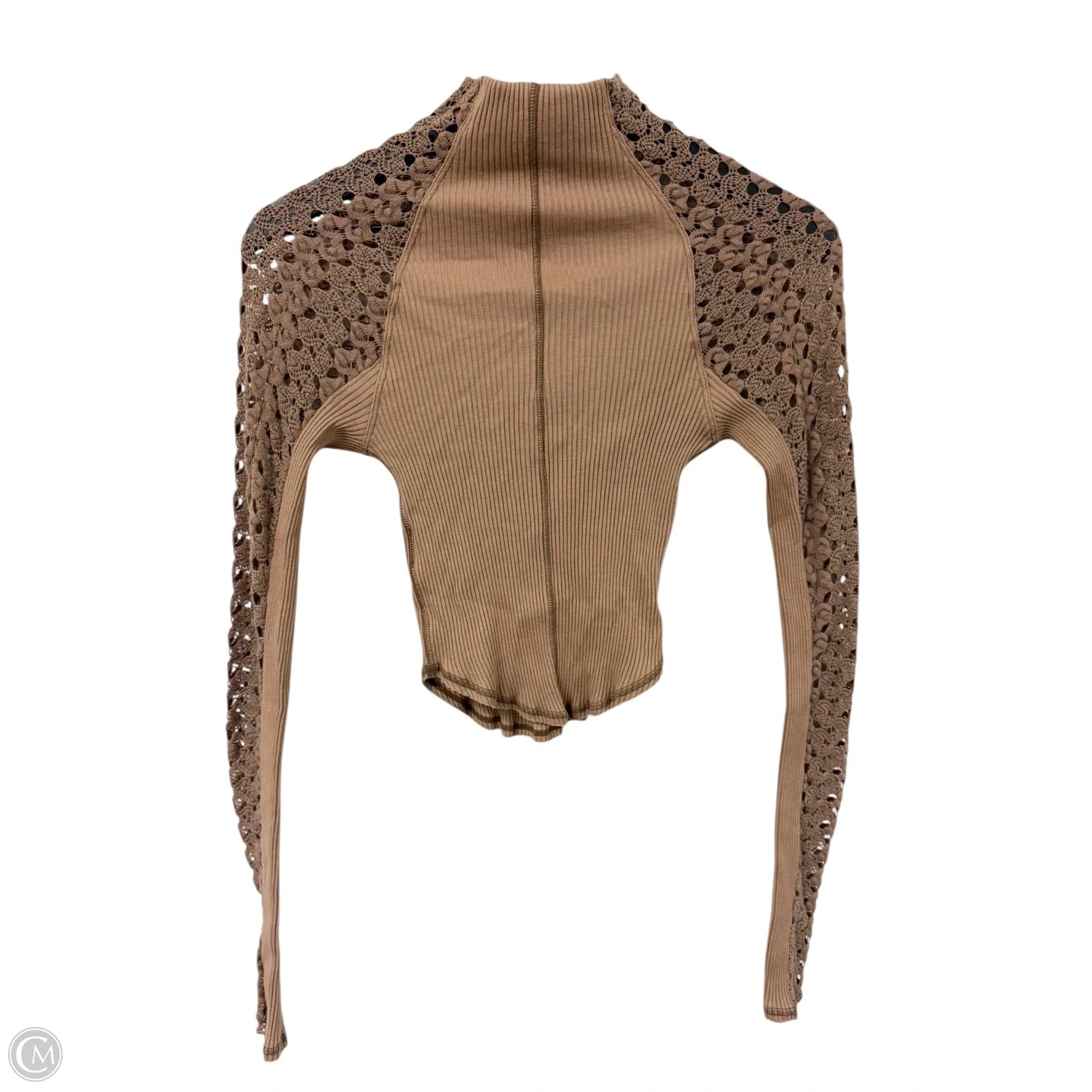 Top Long Sleeve By Free People In Brown, Size: Xs