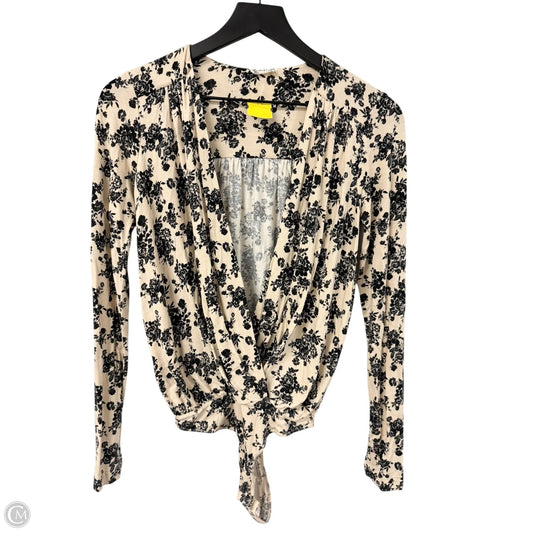 Bodysuit By Free People In Black & Tan, Size: Xs
