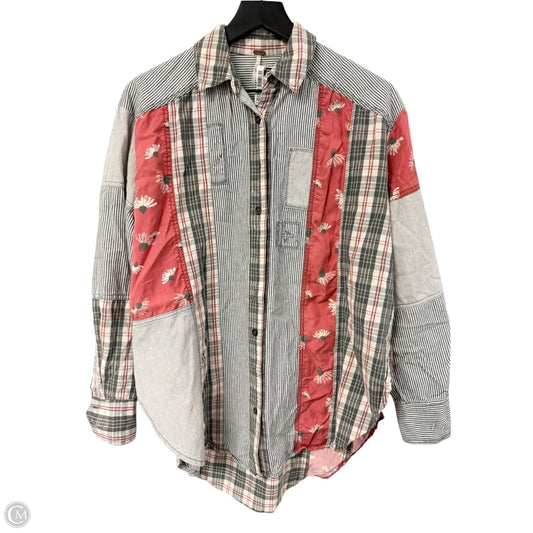Blouse Long Sleeve By Free People In Multi-colored, Size: S