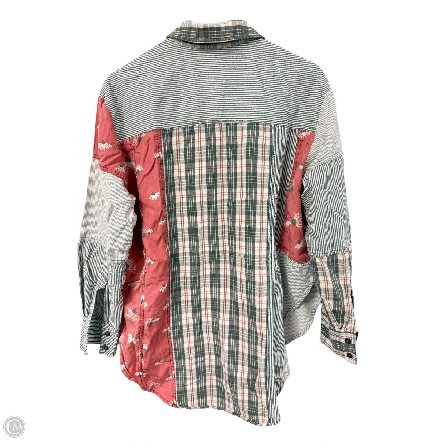 Blouse Long Sleeve By Free People In Multi-colored, Size: S