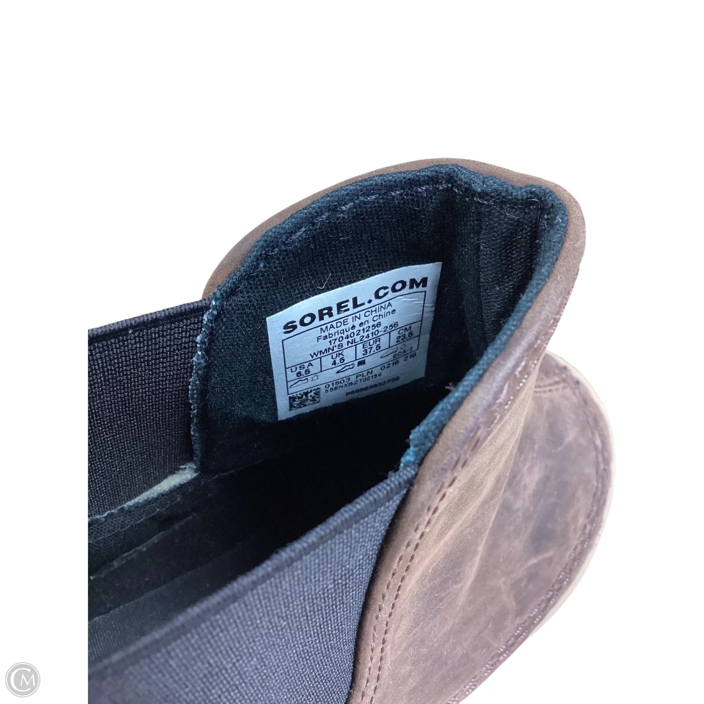 Boots Snow By Sorel In Black & Brown, Size: 6.5