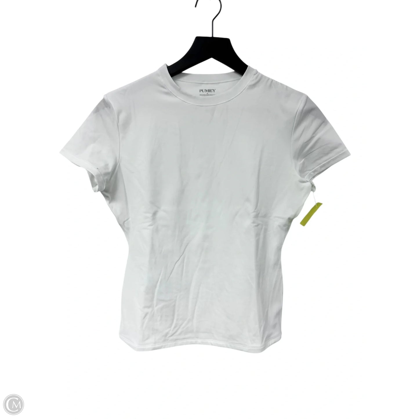 Top Short Sleeve Basic By Cme In White, Size: M