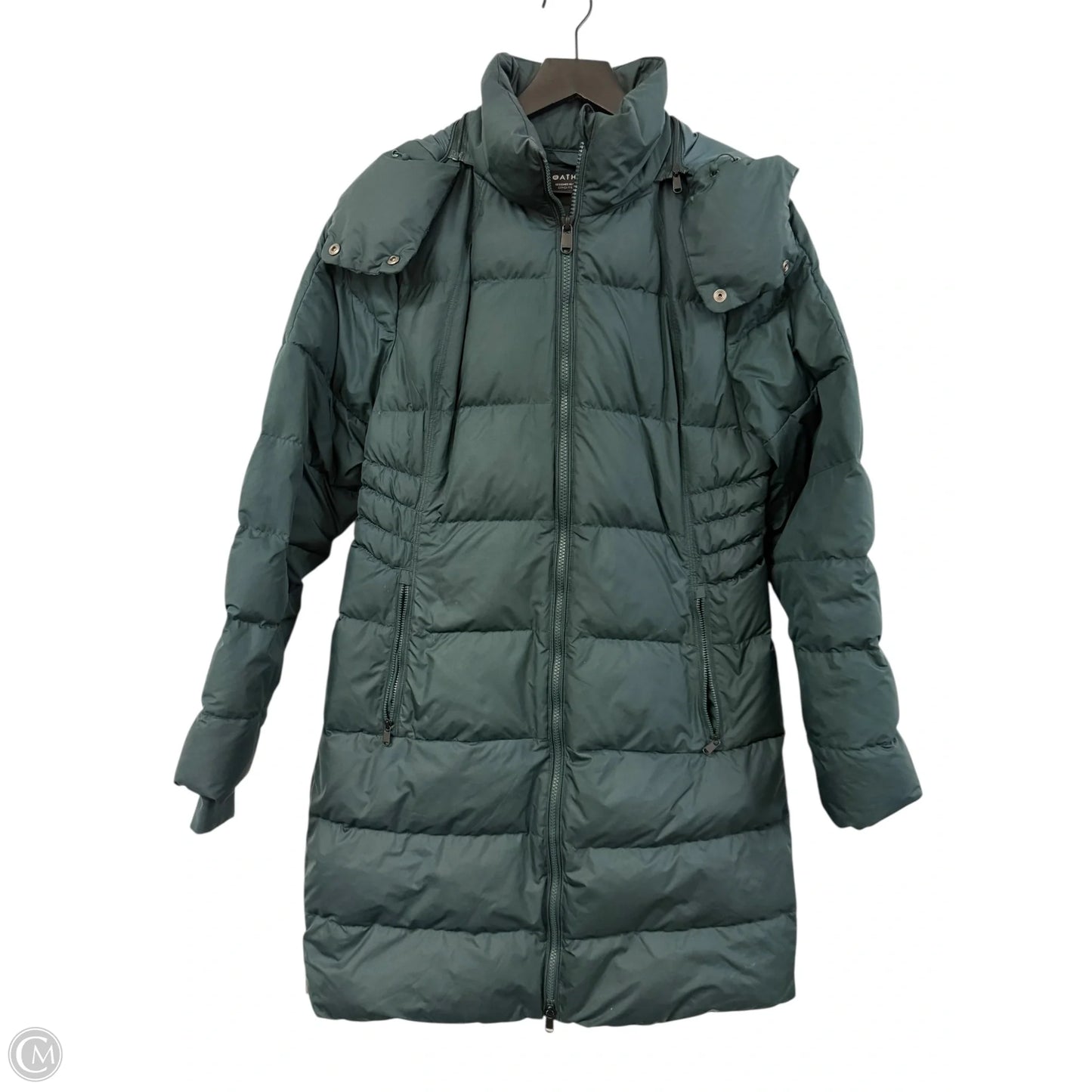 Coat Parka By Athleta In Green, Size: M