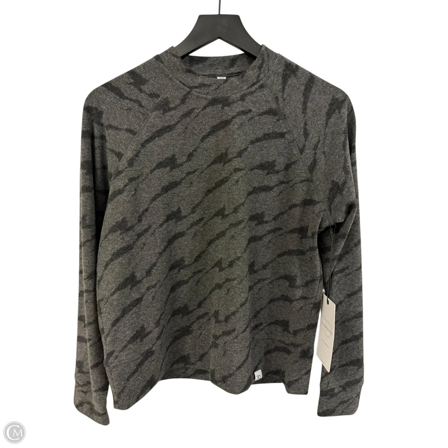 Top Long Sleeve By Cmb In Black & Grey, Size: Xs