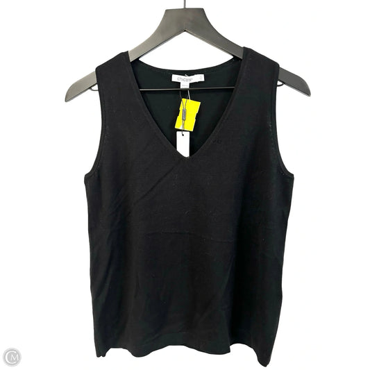 Top Sleeveless By Chicos In Black, Size: S