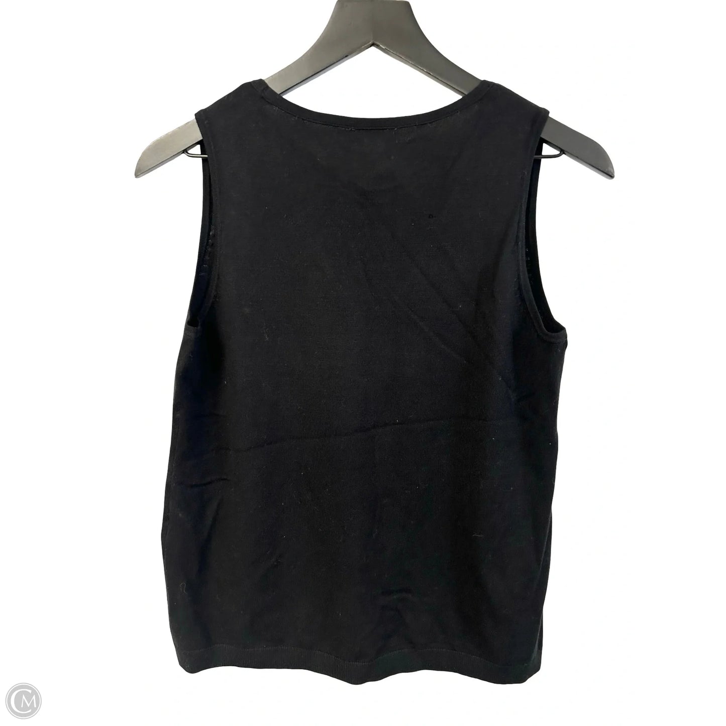 Top Sleeveless By Chicos In Black, Size: S