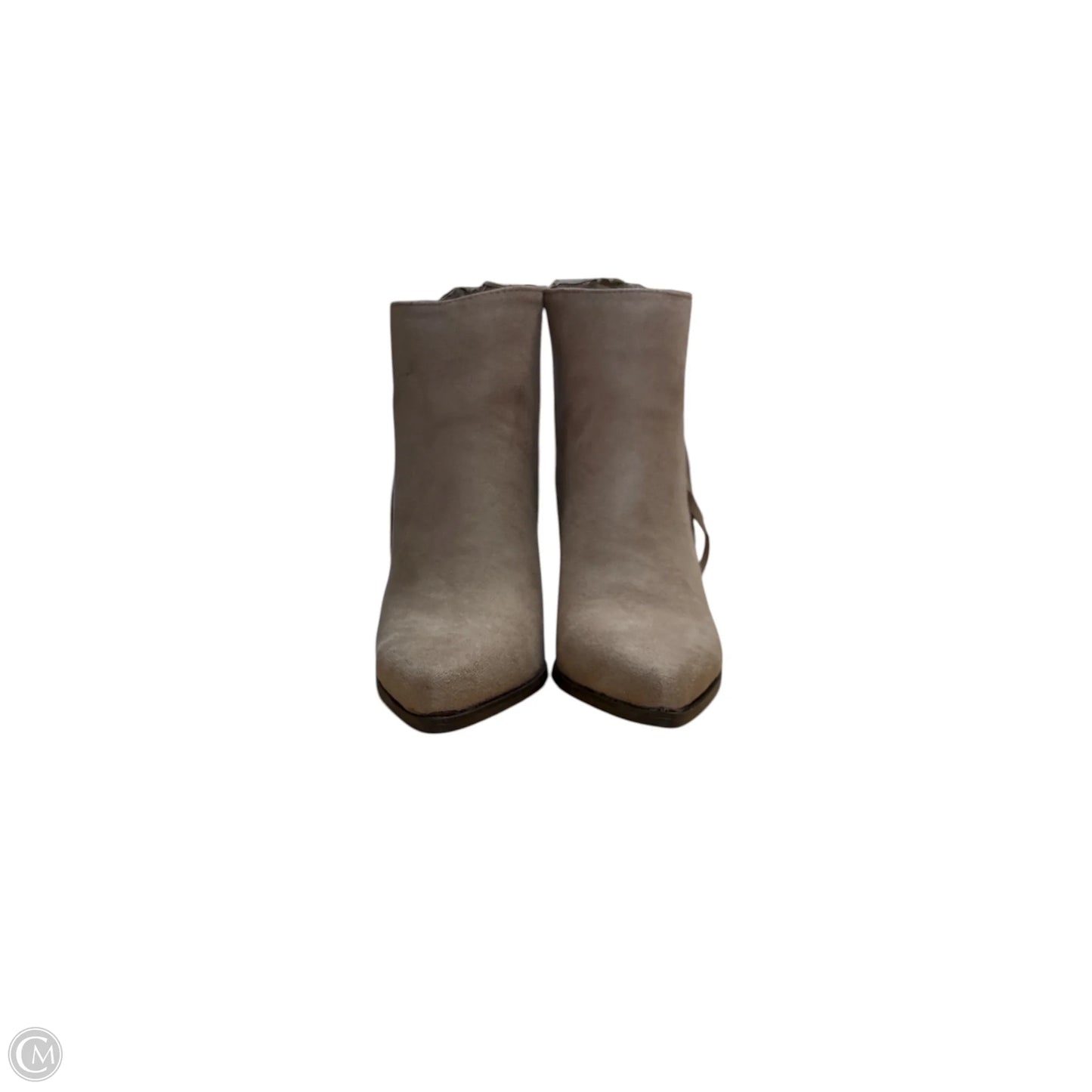 Boots Ankle Heels By Qupid In Tan, Size: 6.5