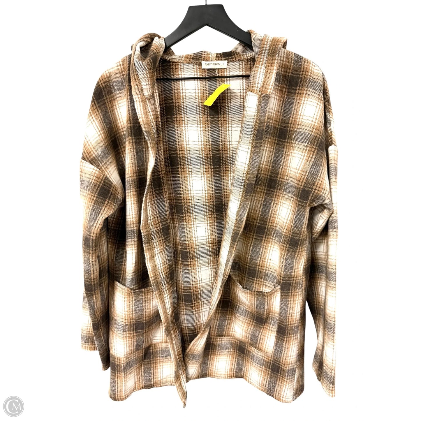 Jacket Other By Andthewhy In Brown & White, Size: S