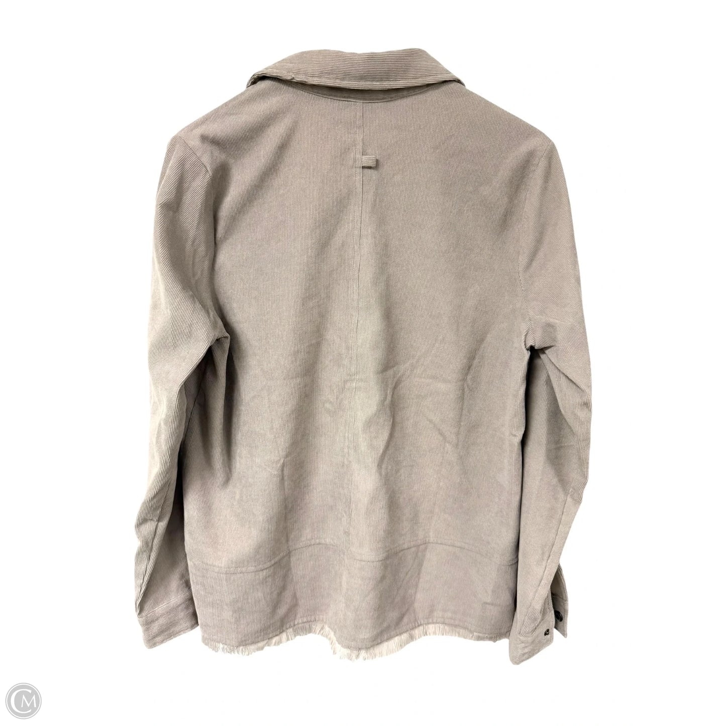 Jacket Shirt By Doe & Rae In Taupe, Size: M