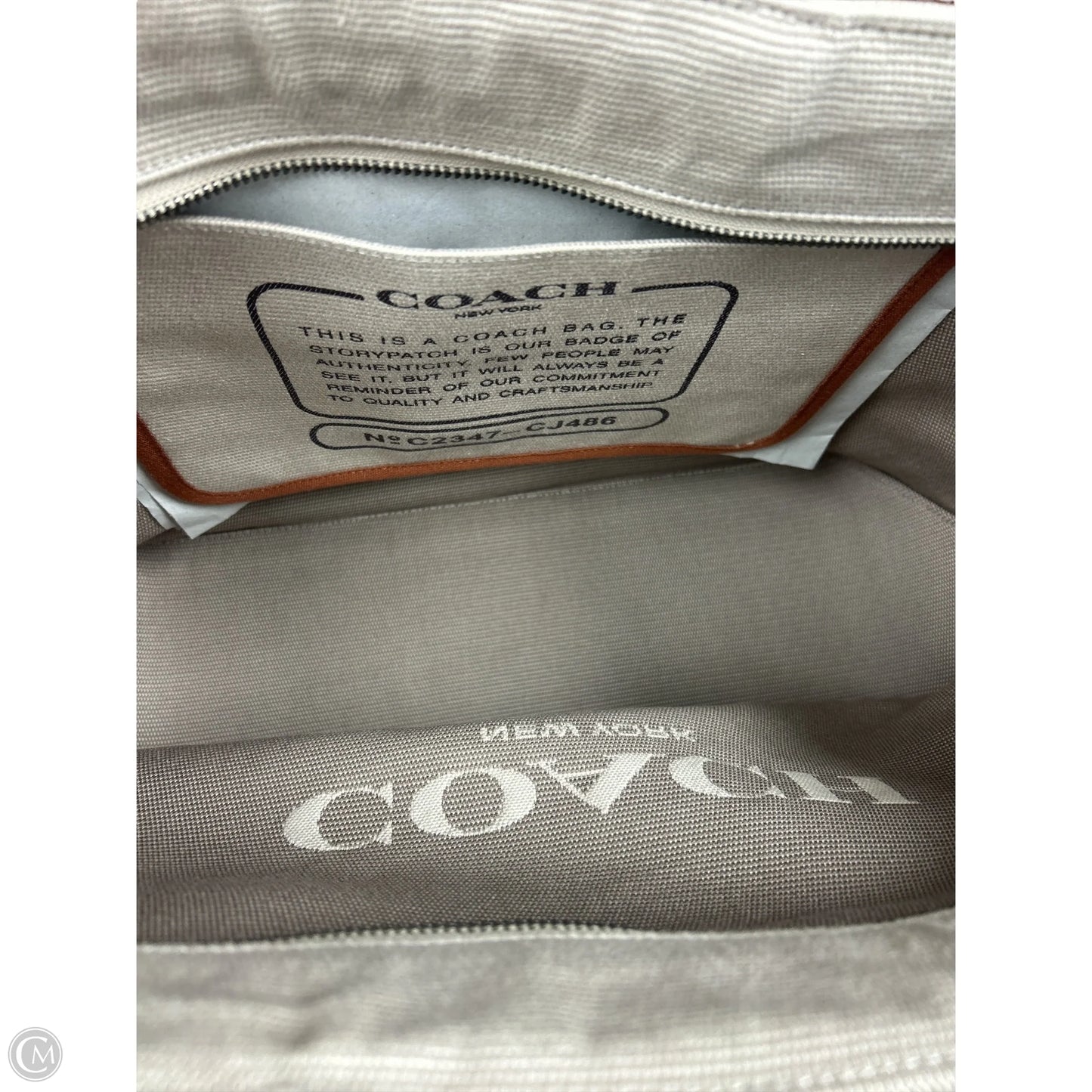 Tote Designer By Coach, Size: Large