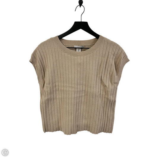 Sweater Short Sleeve By Sincerely Jules In Tan, Size: M