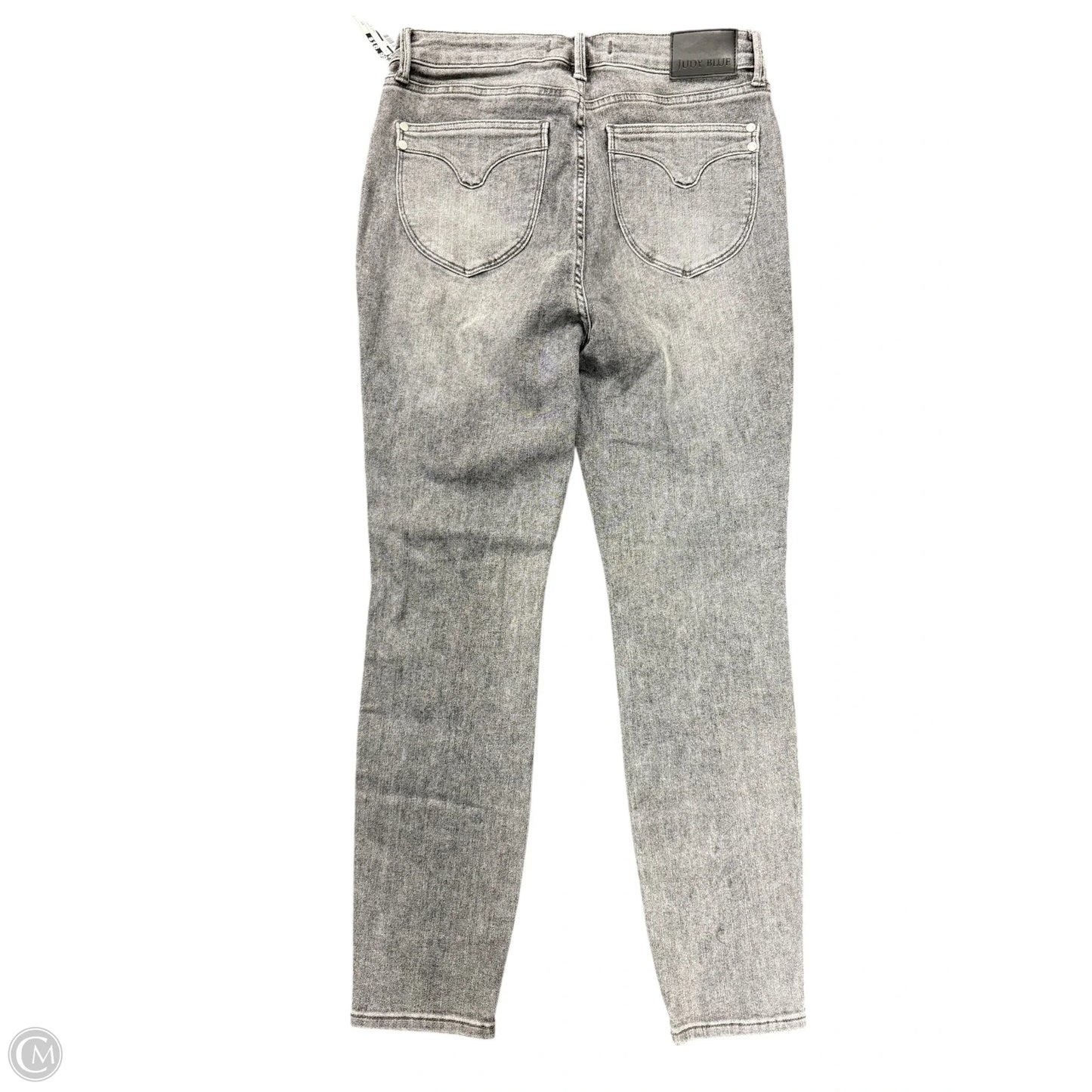 Jeans Skinny By Judy Blue In Grey Denim, Size: 10