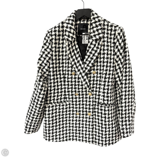 Coat Peacoat By Vero Moda In Black & White, Size: 10