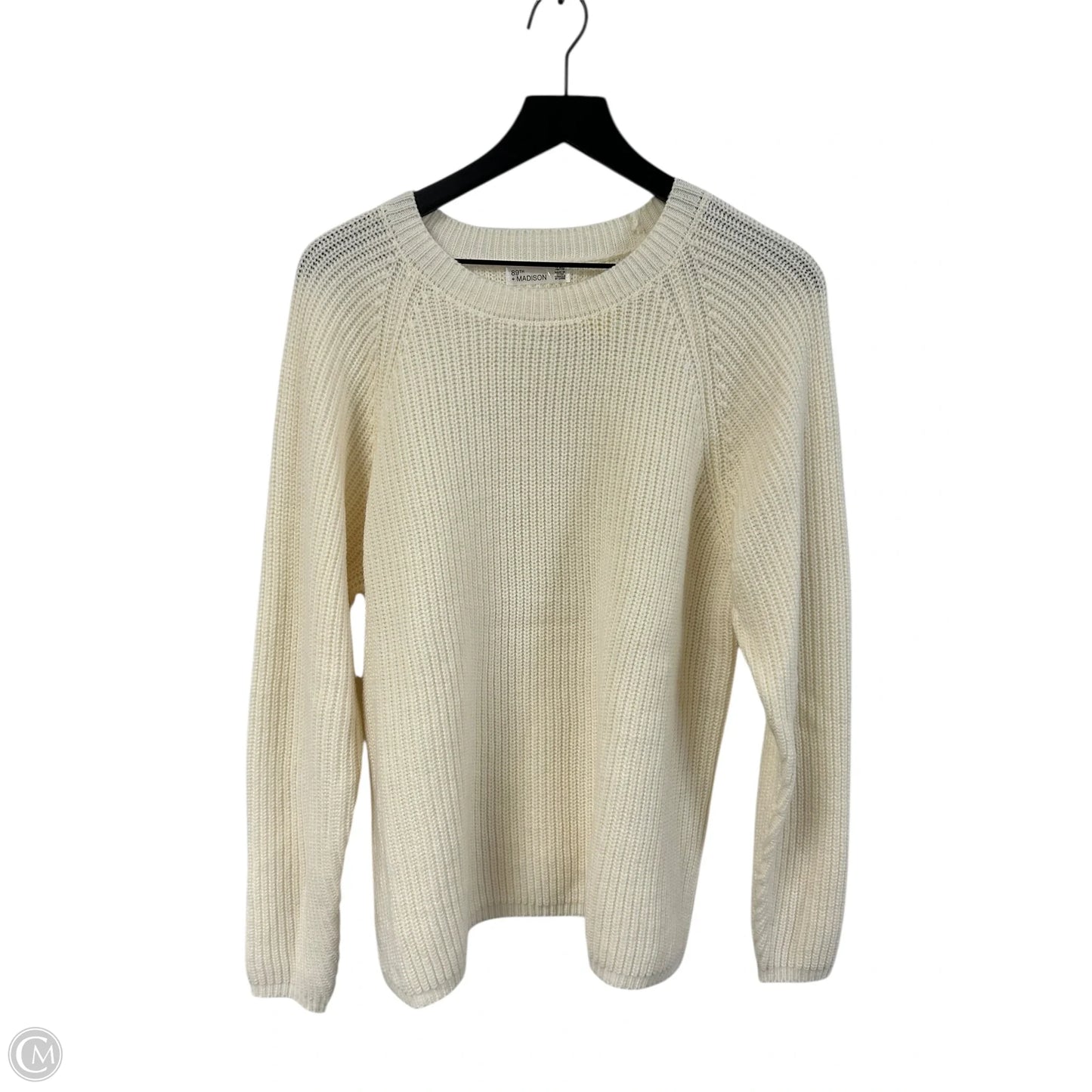 Sweater By 89th And Madison In Cream, Size: Xl