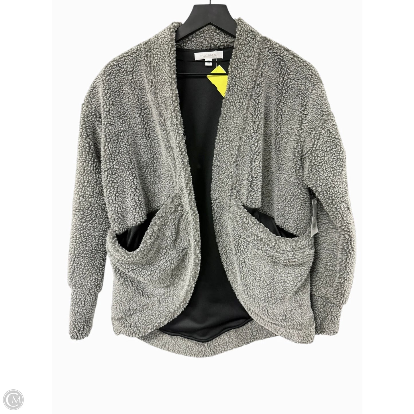 Jacket Faux Fur & Sherpa By Daily Thread In Grey, Size: S