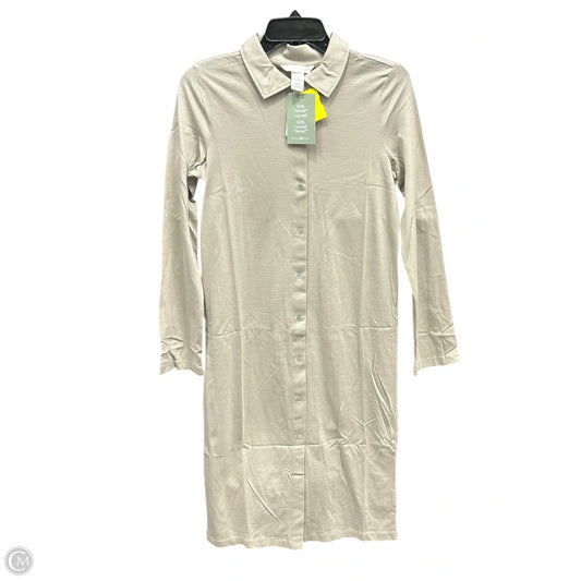 Dress Casual Midi By H&m In Tan, Size: Xs