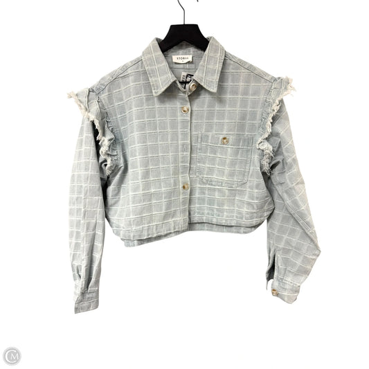 Jacket Denim By Storia In Blue Denim, Size: S