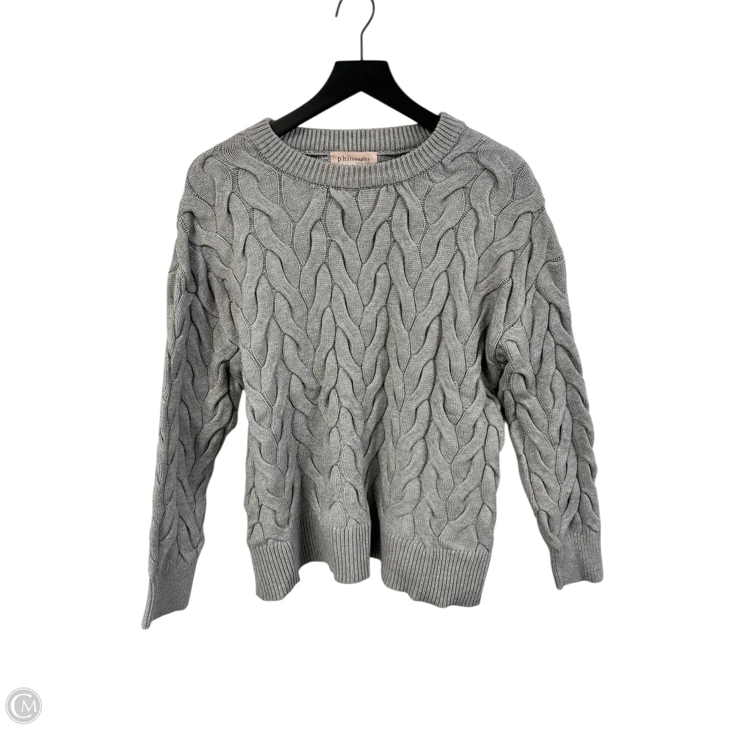 Sweater By Philosophy In Grey, Size: M