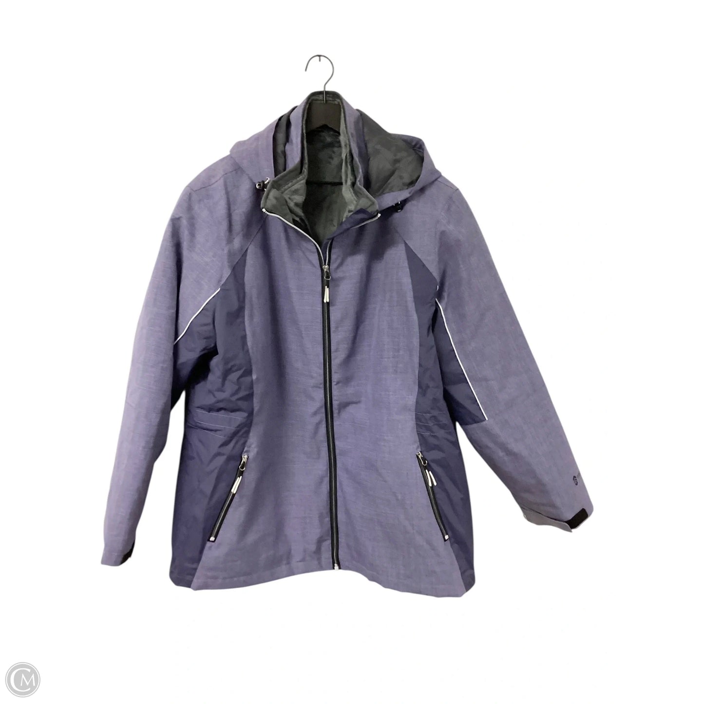 Coat Parka By Free Country In Purple, Size: 3x