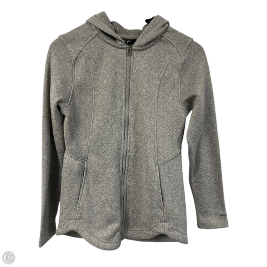 Jacket Fleece By Eddie Bauer In Grey, Size: S