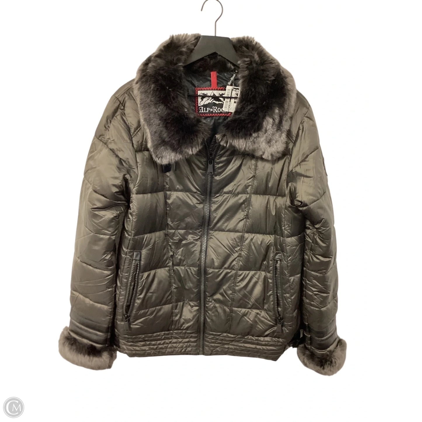 Coat Puffer & Quilted By Alp N Rock In Green, Size: L