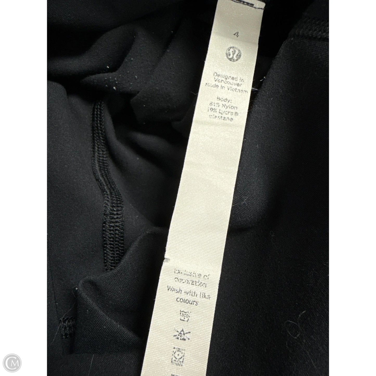 Athletic Leggings By Lululemon In Black, Size: 4