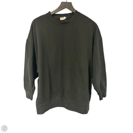 Sweatshirt Crewneck By Reflex In Black, Size: M