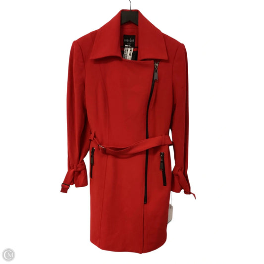 Coat Trench Coat By Clothes Mentor In Red, Size: 10
