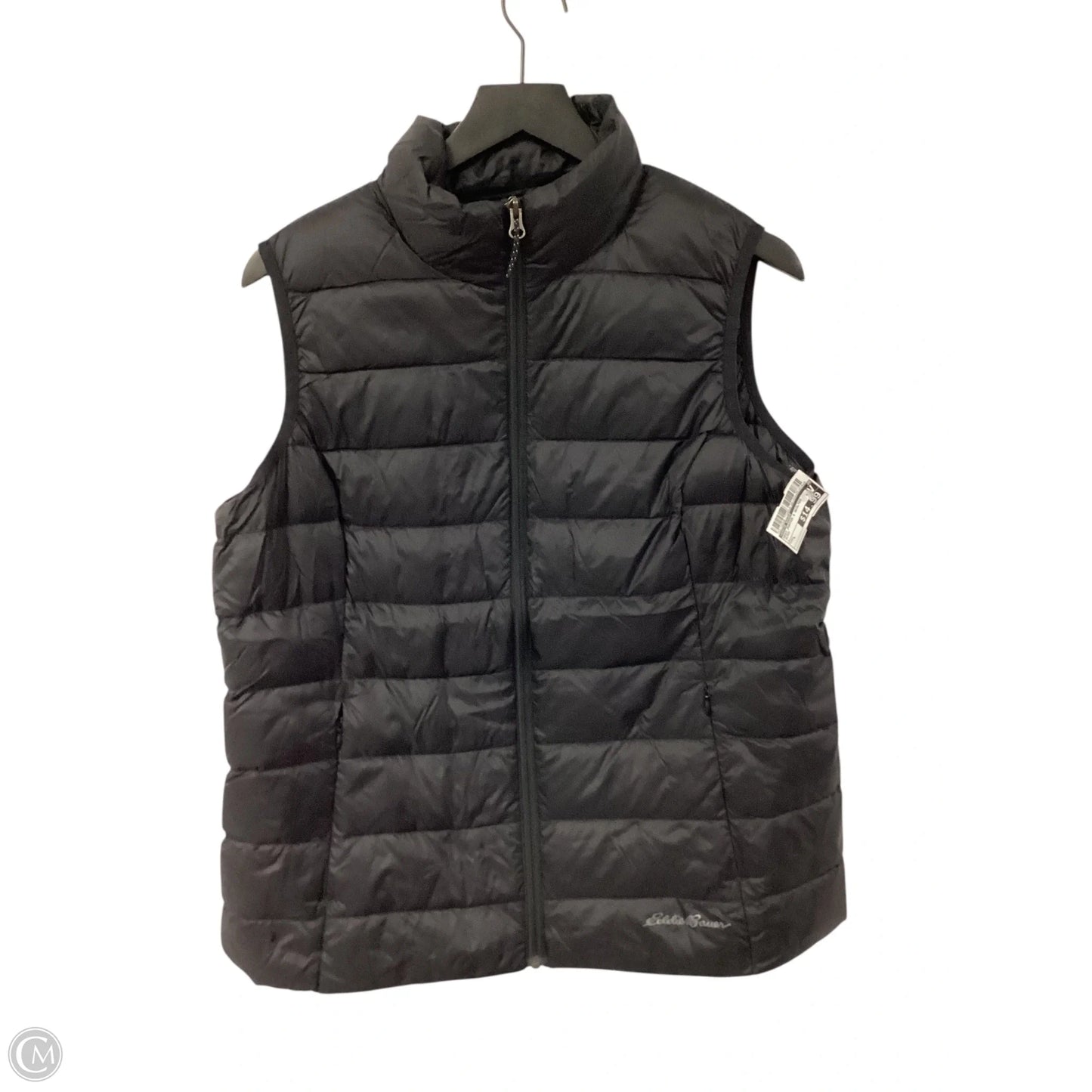 Vest Puffer & Quilted By Eddie Bauer In Black, Size: L