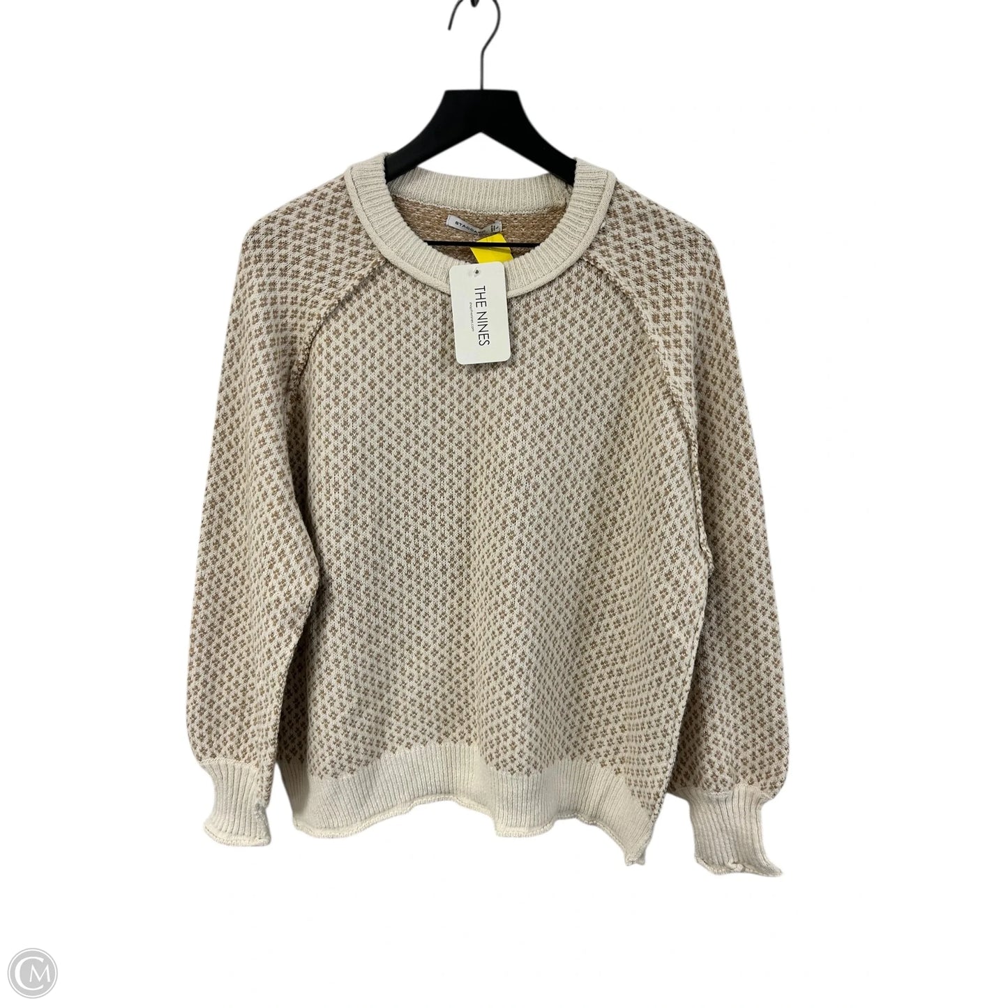 Sweater By Staccato In Cream & Tan, Size: L