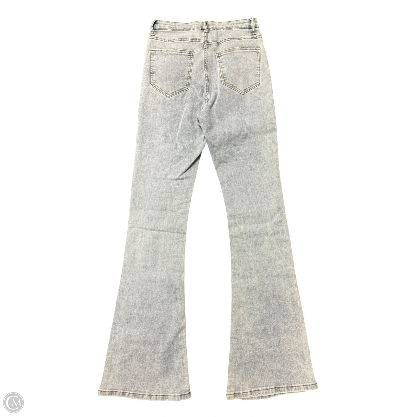 Jeans Flared By Blue B In Blue Denim, Size: S