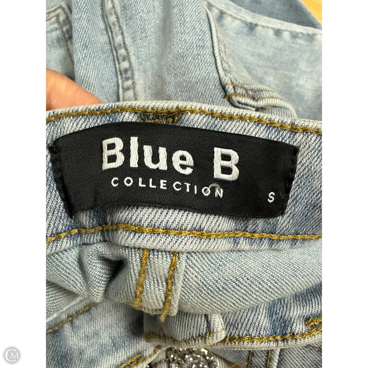 Jeans Flared By Blue B In Blue Denim, Size: S