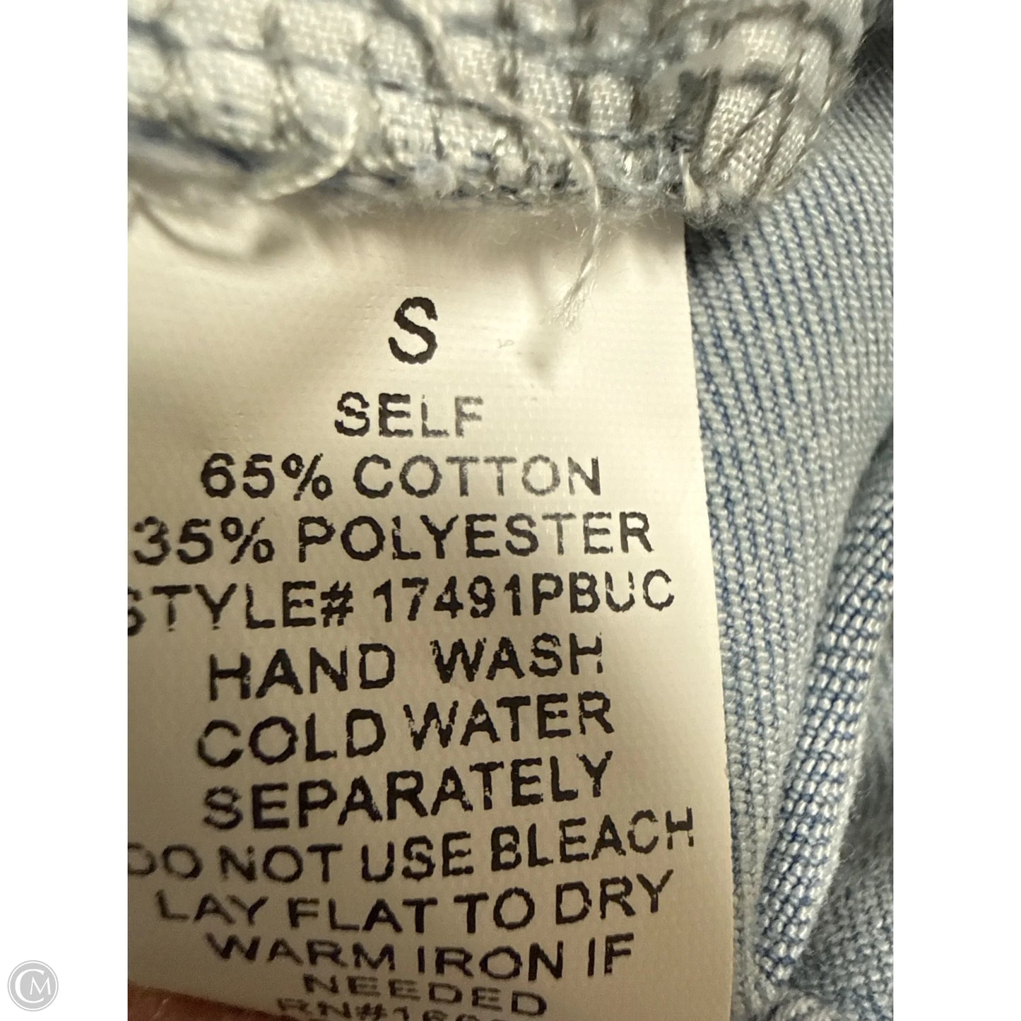 Jeans Flared By Blue B In Blue Denim, Size: S