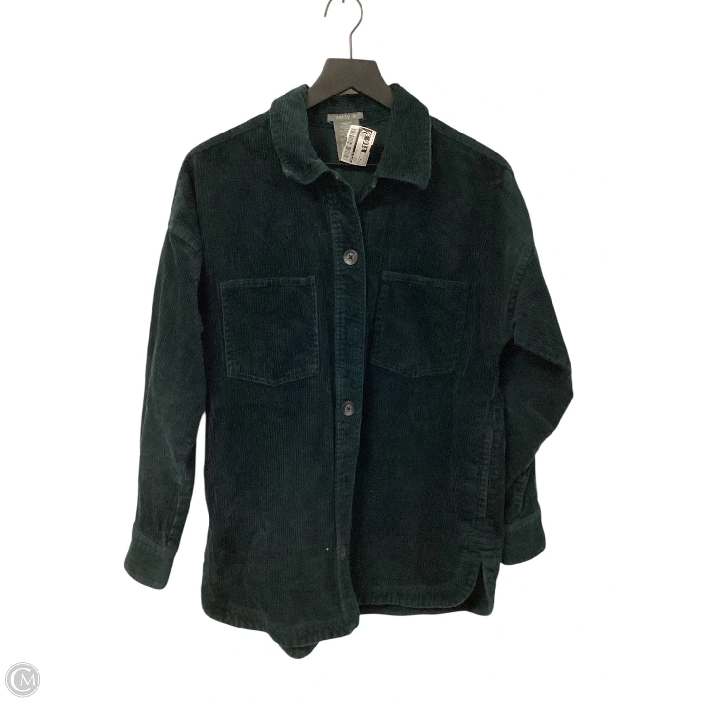 Jacket Shirt By Matty M In Green, Size: M