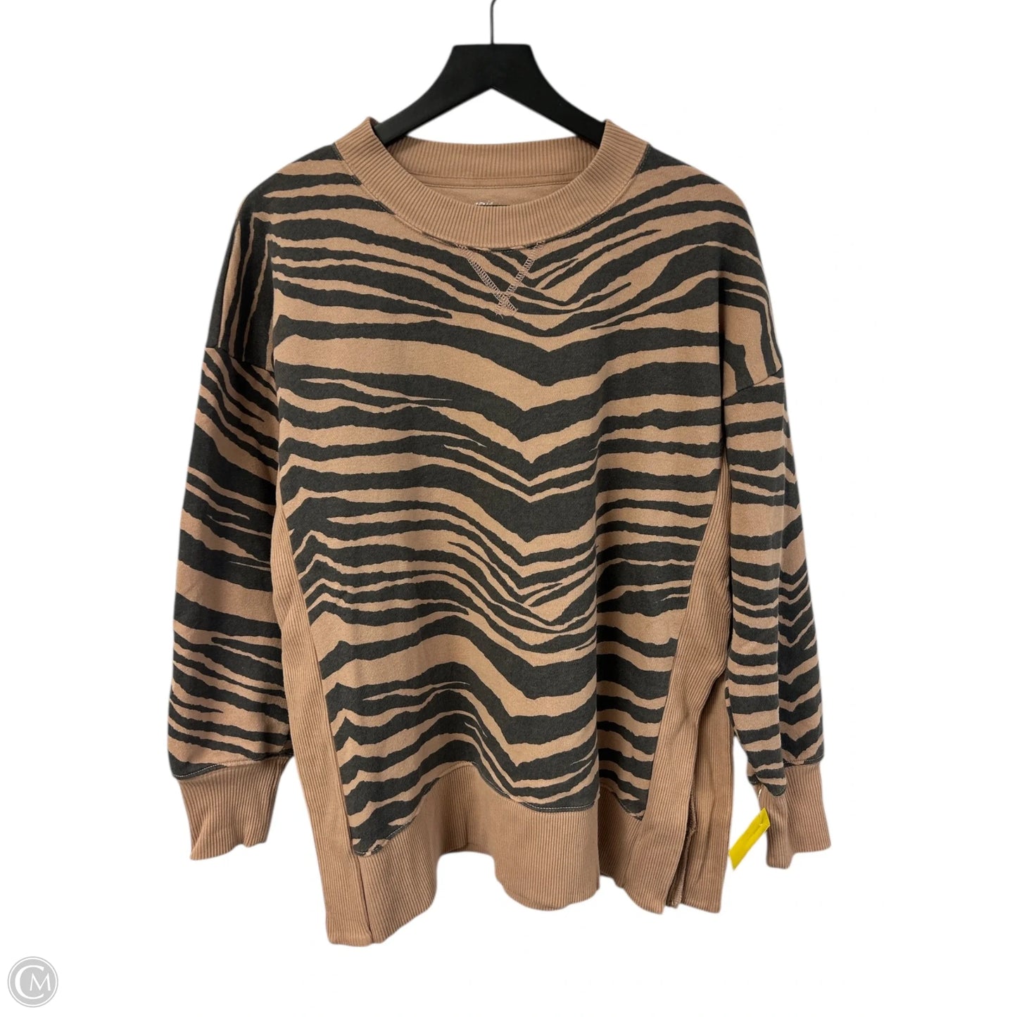 Sweatshirt Crewneck By Aerie In Black & Brown, Size: S