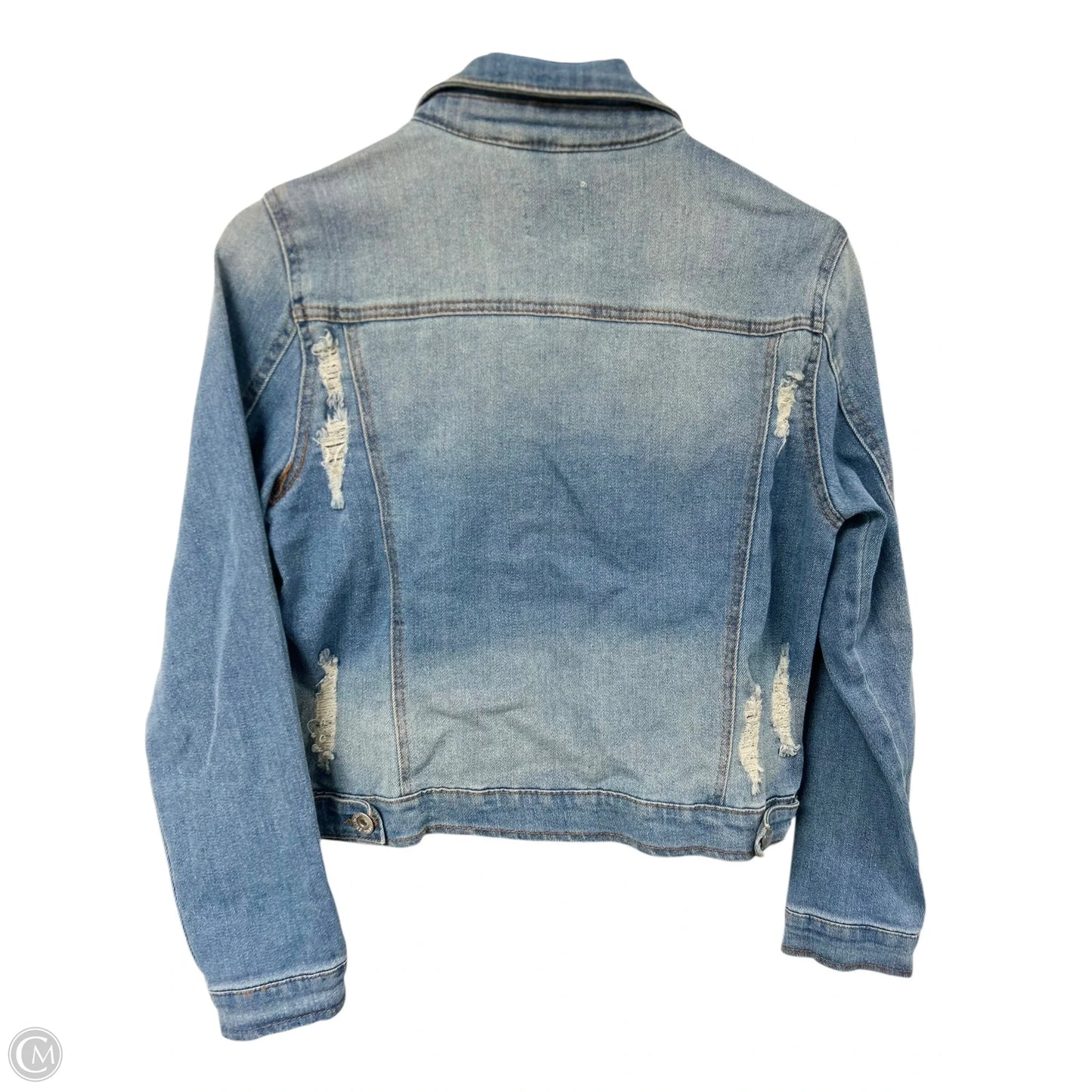 Jacket Denim By Ci Sono In Blue Denim, Size: S