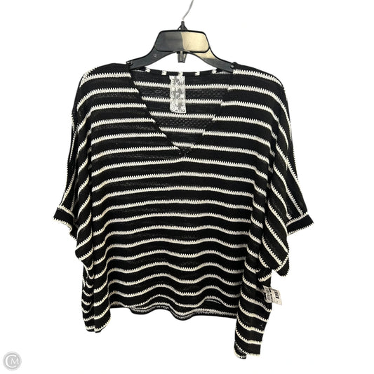 Top Short Sleeve By Sadie & Sage In Black & White, Size: Xs