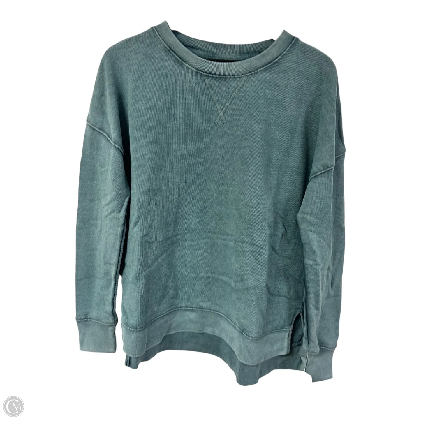 Sweatshirt Crewneck By Time And Tru In Green, Size: M